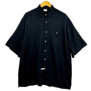 Go Barefoot Del Mar Shirt Men's Size Large Black Where The Turf Meets The Surf